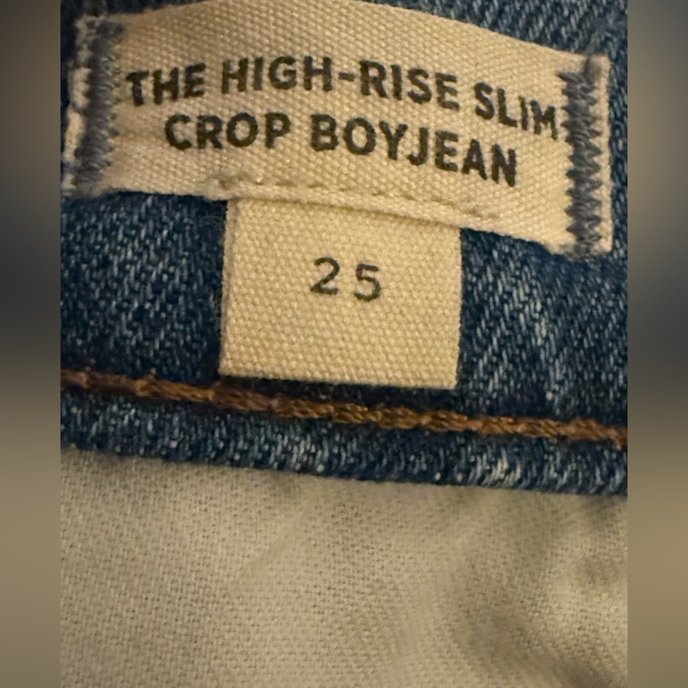 MADEWELL THE HIGH RISE SLIM BOY JEAN IN ELKHART WASH 25 - Picture 9 of 10